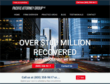 Tablet Screenshot of pacificattorneygroup.com
